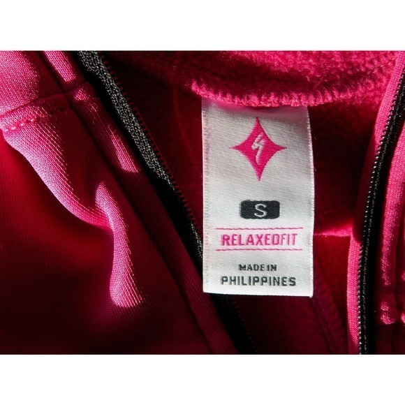 Specialized Therminal Pink Cycling Hoodie Full Zip Jacket Women S Relaxed Fit — image 6 of 6